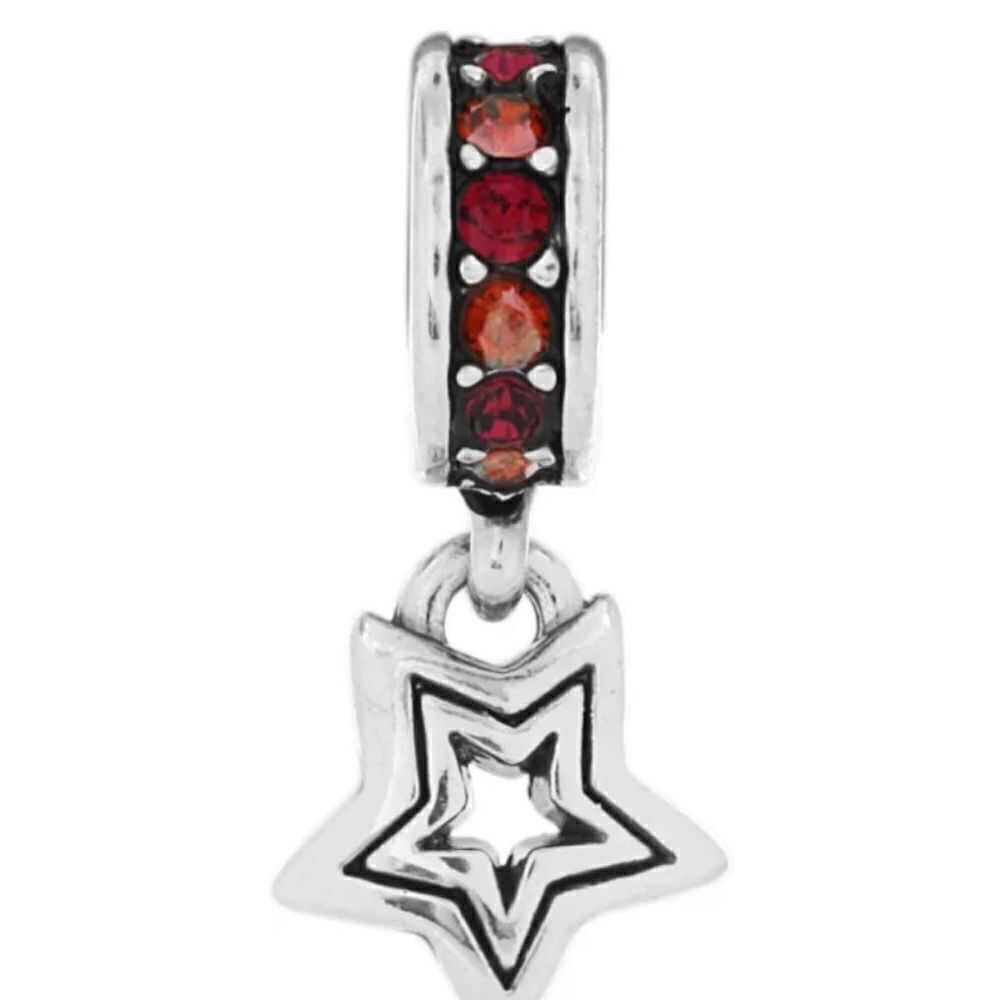 Brighton Shooting Star Spacer Silver Red NWOT